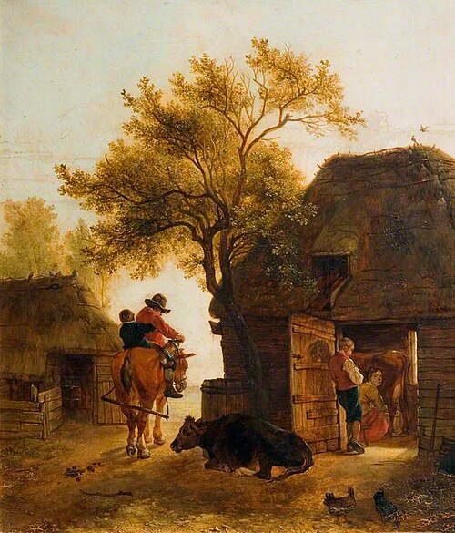 Farmyard: Evening, Milking Time, , James M. Burnet