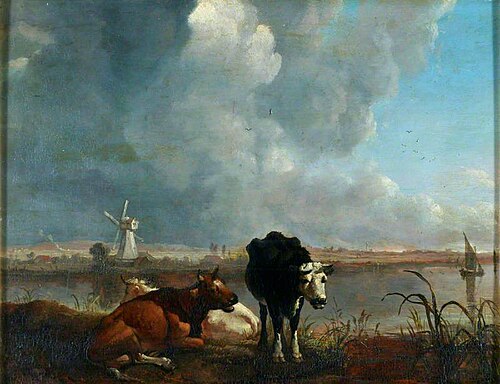 Landscape with Cows Drinking, , James M. Burnet