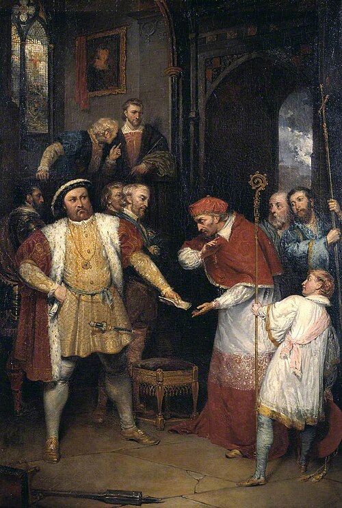 The Disgrace of Wolsey, 1814, Henry Monro