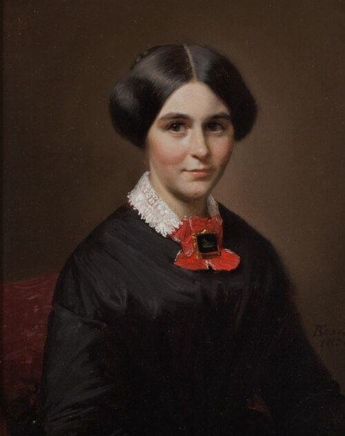 Portrait of Elise Susanne Marie Schmidt (1821-1893), 1851, Friedrich Boser