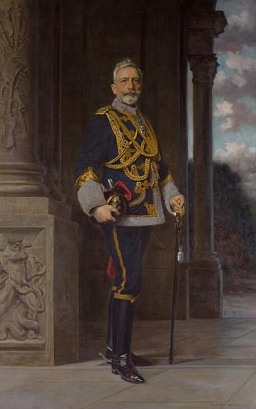 Kaiser Wilhelm II in hussar uniform, 1920, Alfred Schwarz