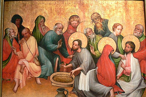 Washing of the Disciples' Feet, 1410, Meister des Obersteiner Altars