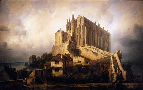 Vue du Mont Saint-Michel, , Félix Danvin