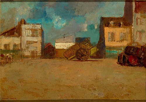 Village Square, Brittany, 1883, Odilon Redon
