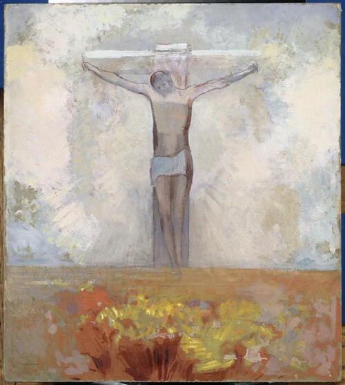 Christ en croix, 1910, Odilon Redon