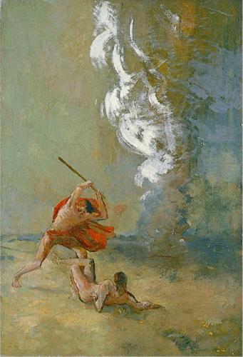 Caïn et Abel, , Odilon Redon