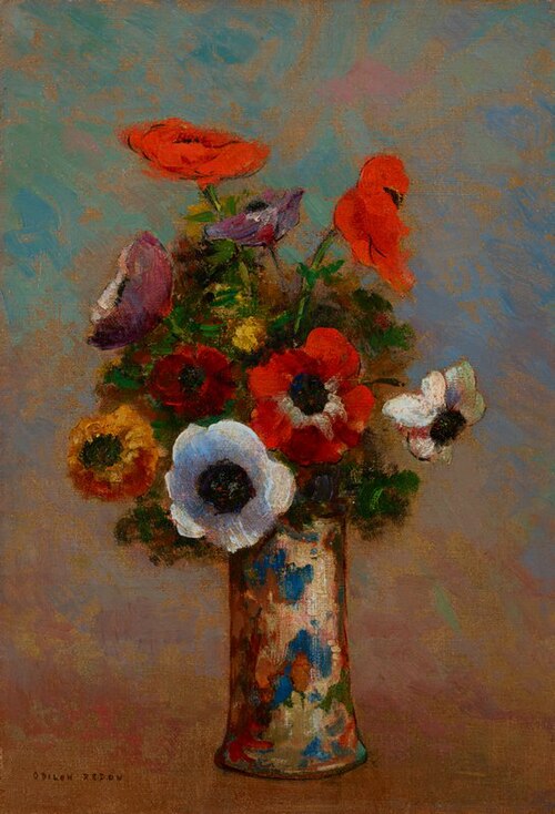 Les Anemones (Still Life with Anemones), 1905, Odilon Redon