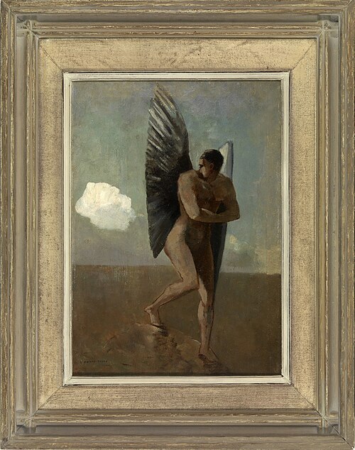 L'ange déchu, 1875, Odilon Redon