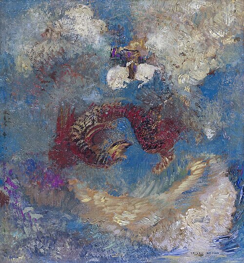 Saint Georges et le dragon, 1907, Odilon Redon