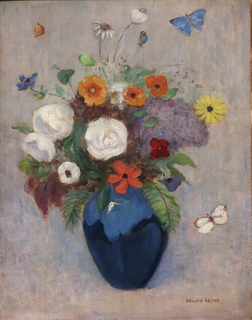 Vase de fleurs, , Odilon Redon