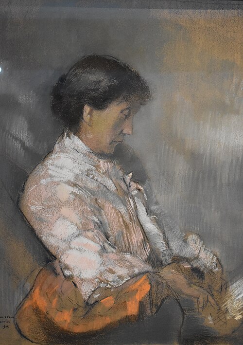 Portrait de Madame Redon, 1911, Odilon Redon