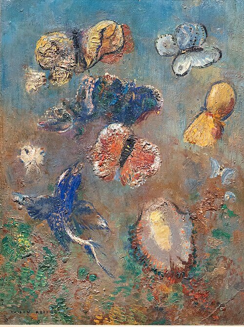 Papillons, 1910, Odilon Redon