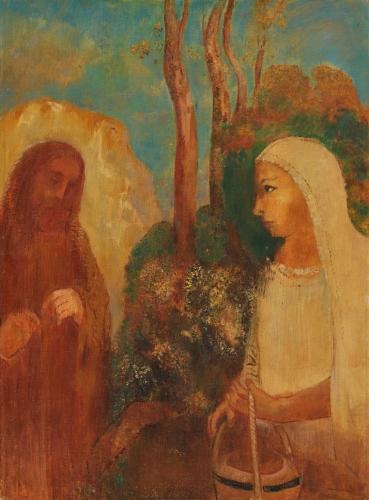 Jésus et la Samaritaine, , Odilon Redon
