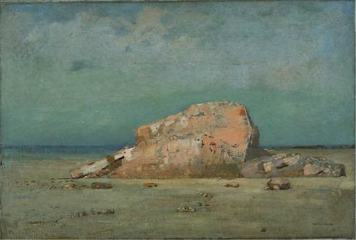 Le Rocher rose, 1880, Odilon Redon