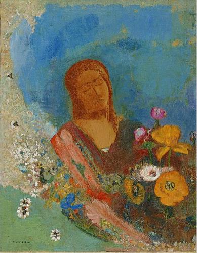 Les yeux clos, , Odilon Redon