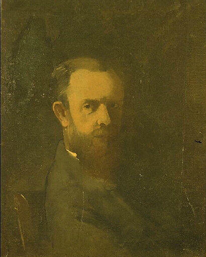 Autoportrait en buste, 1876, Odilon Redon