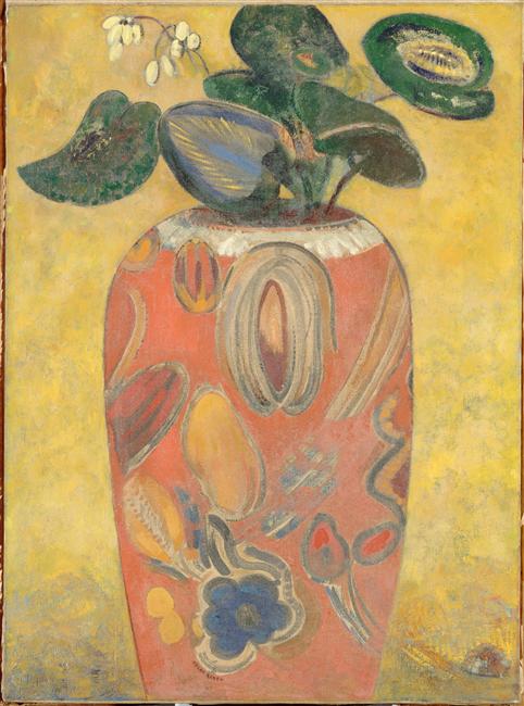 Plante verte dans une urne, , Odilon Redon