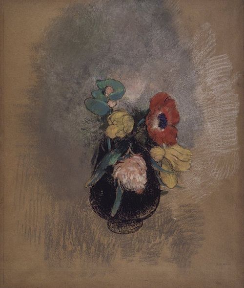 Anémones et Tulipes, 1902, Odilon Redon