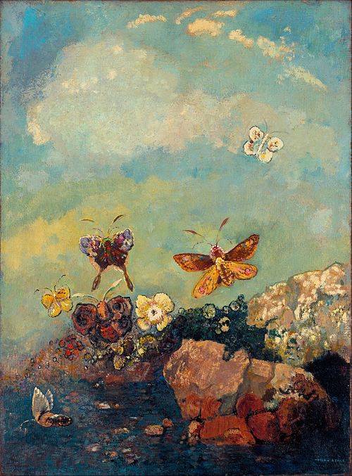 Papillons, 1910, Odilon Redon