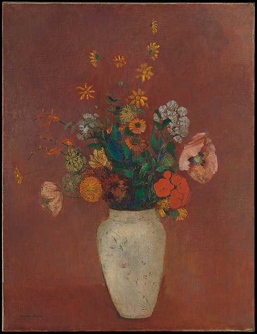 Bouquet in a Chinese Vase, 1912, Odilon Redon