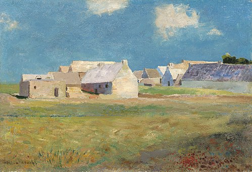 Breton Village, 1890, Odilon Redon