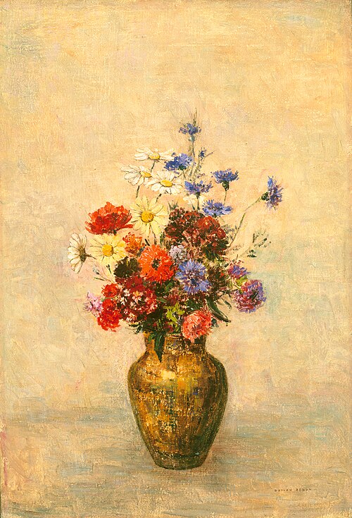 Flowers in a Vase, 1910, Odilon Redon