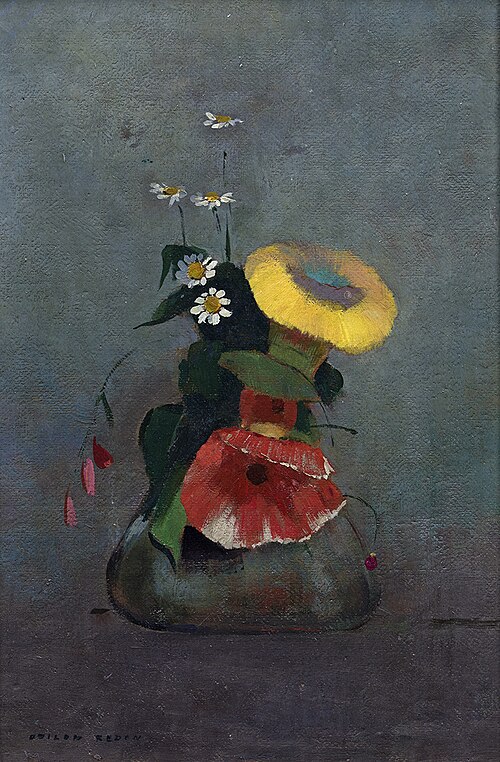 Coquelicots, 1885, Odilon Redon