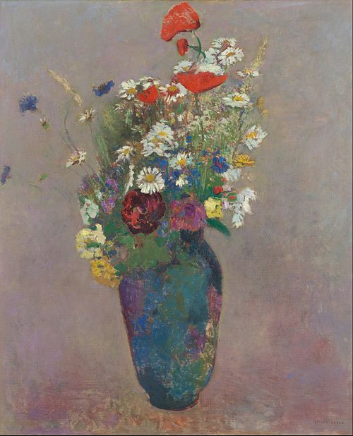 Vision- vase of flowers, 1900, Odilon Redon