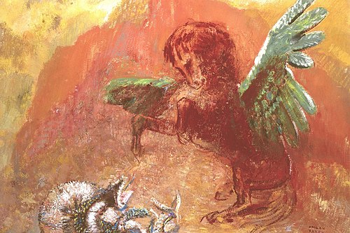 Pégase et l'Hydre, 1907, Odilon Redon