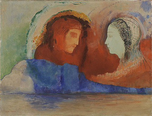 Dante et Béatrice, 1914, Odilon Redon