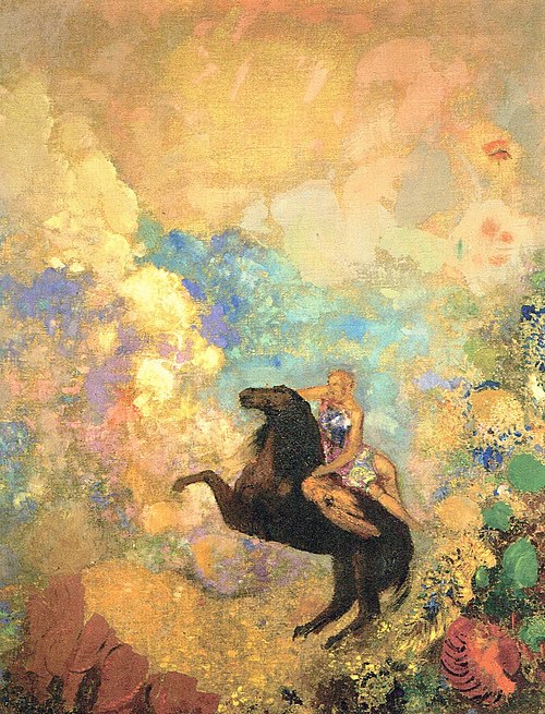 The Muse on Pegasus, 1908, Odilon Redon