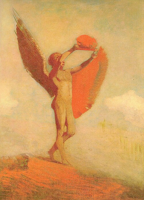 Icarus, 1890, Odilon Redon