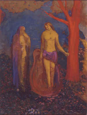 Allégorie : un arbre rouge non rougi par le soleil, 1905, Odilon Redon