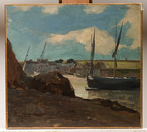 The Port of Morgat, 1882, Odilon Redon