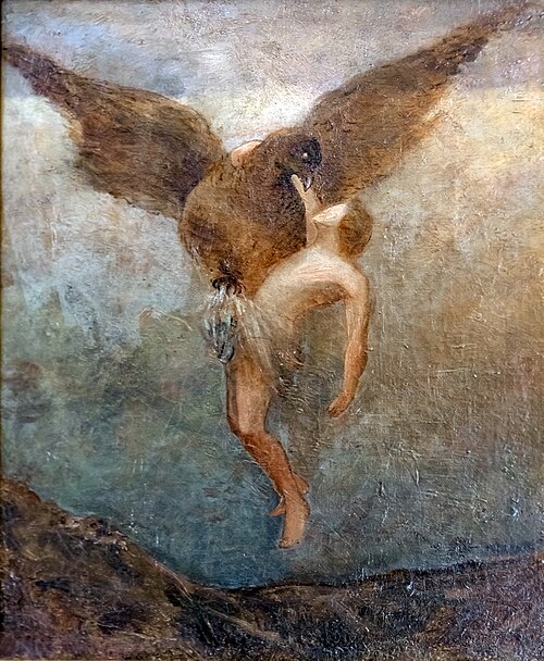 L'Enlèvement de Ganymède, , Odilon Redon