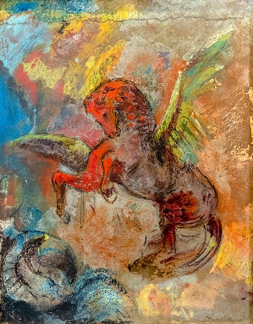 Pégase et l'Hydre, 1900, Odilon Redon