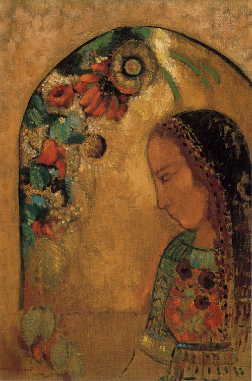 Lady of the Flowers, 1892, Odilon Redon