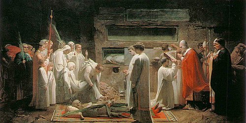 Les Martyrs aux catacombes, 1855, Jules-Eugène Lenepveu