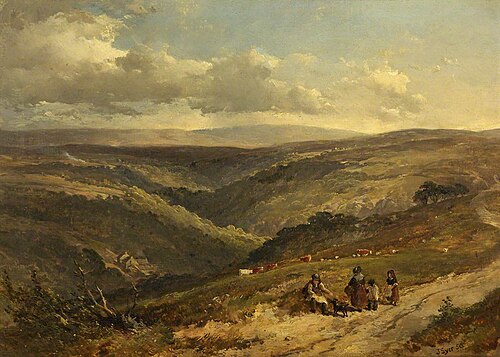 Porlock Road and Doone Valley, 1850, John Syer