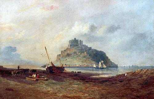 St Michael's Mount, Cornwall, 1851, John Syer