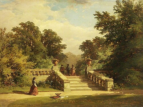 Entrance to Haddon Hall, 1852, John Syer