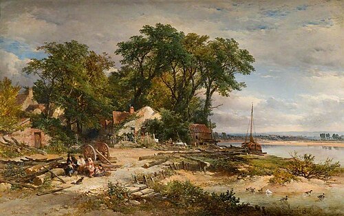 Scene on the River Avon, 1854, John Syer