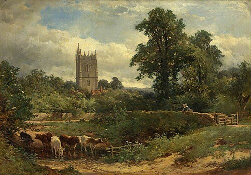 Bitton Church, 1856, John Syer