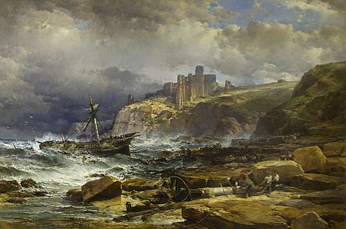 Tantallan Castle, 1860, John Syer