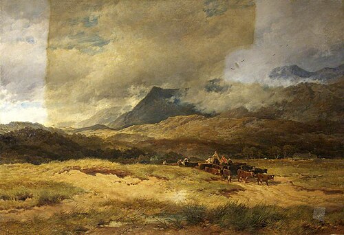 On the Road to Harlech, 1874, John Syer
