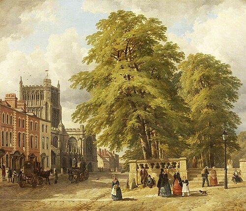 View of College Green, , John Syer