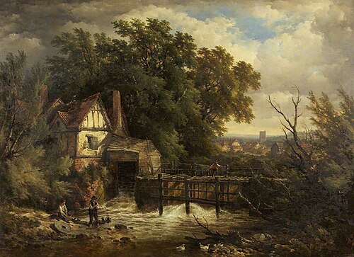 A Surrey Mill Stream, , John Syer