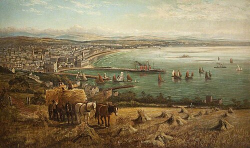 Douglas from Douglas Head, , John Syer