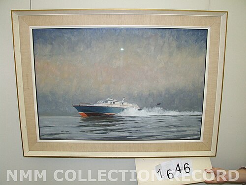 The yacht 'Mercury', 1950, David Cobb
