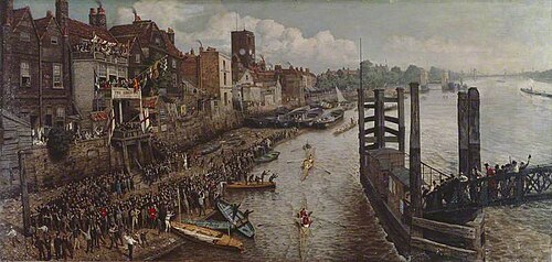 Chelsea Regatta, 1865, Walter Greaves